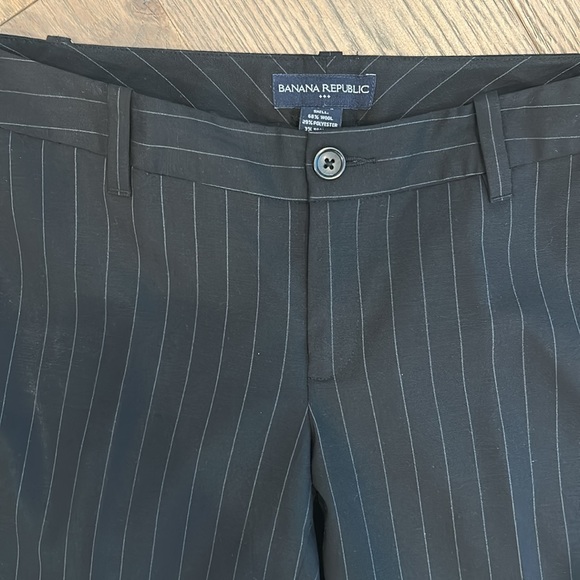 Banana Republic black pinstripe trousers - Picture 3 of 9